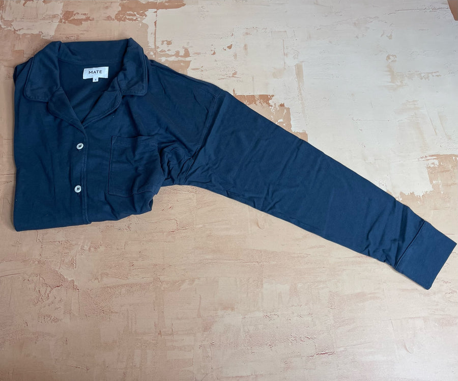 Button-Down Sleep Shirt - Blue - Large/X-Large