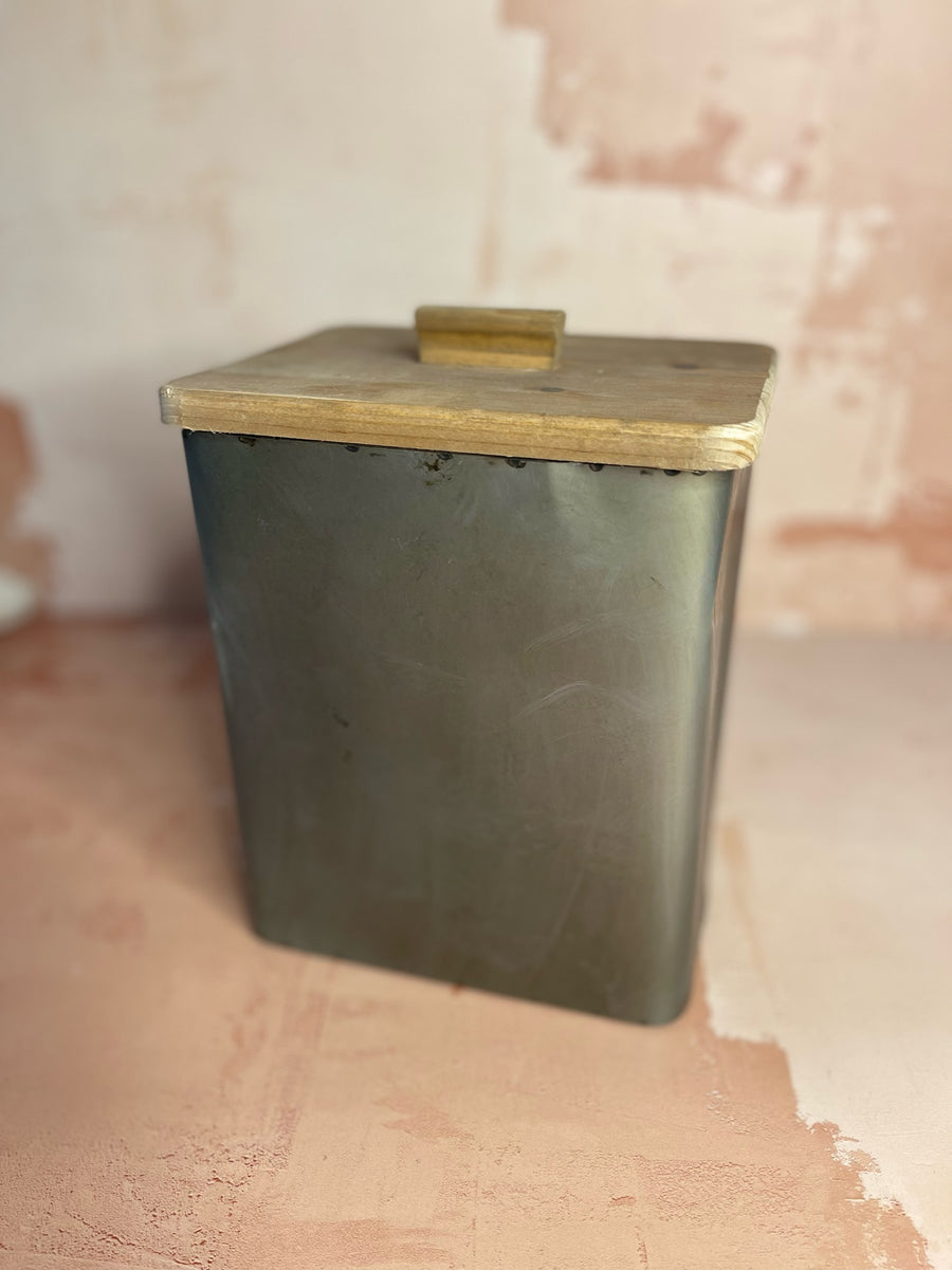 Vintage Metal Bin